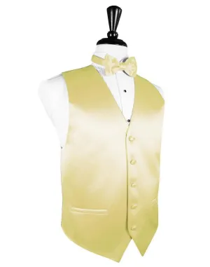 Banana Luxury Satin Tuxedo Vest