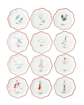 12 Days of Christmas Paper Plate Set