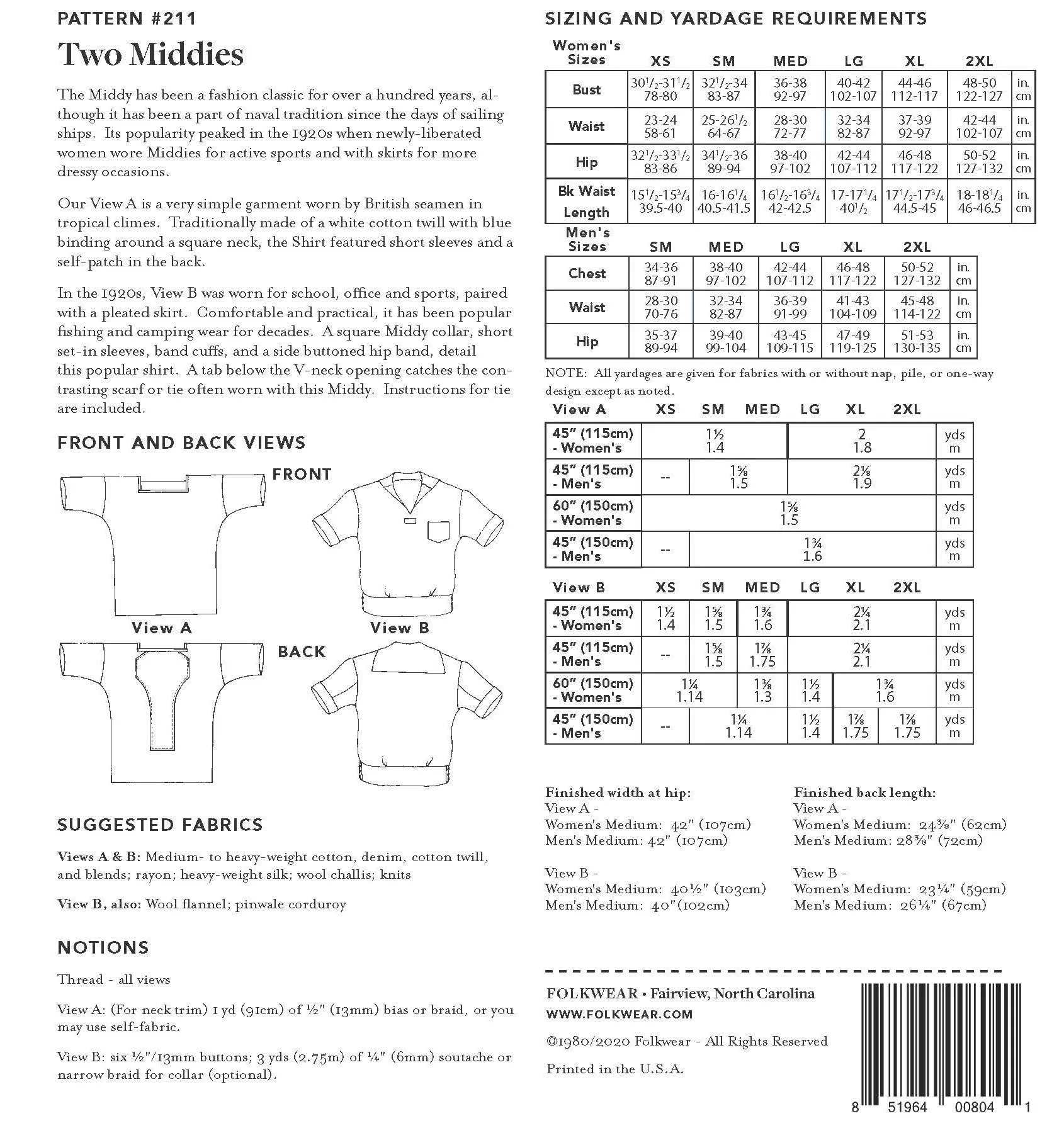 211 Two Middies