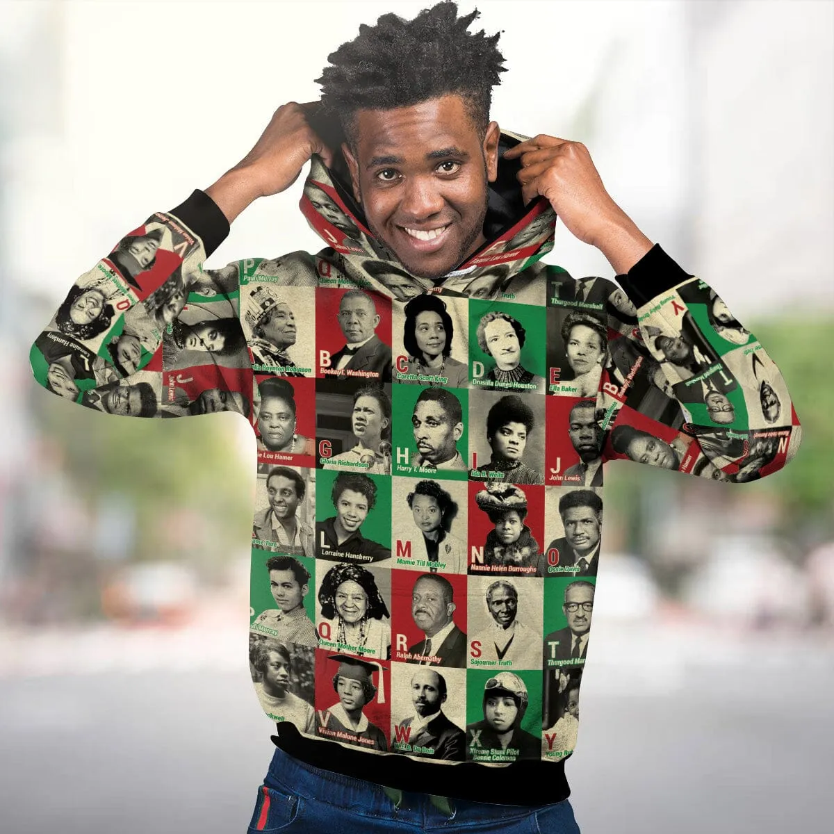 A To Z Of Black Heroes All-over Hoodie