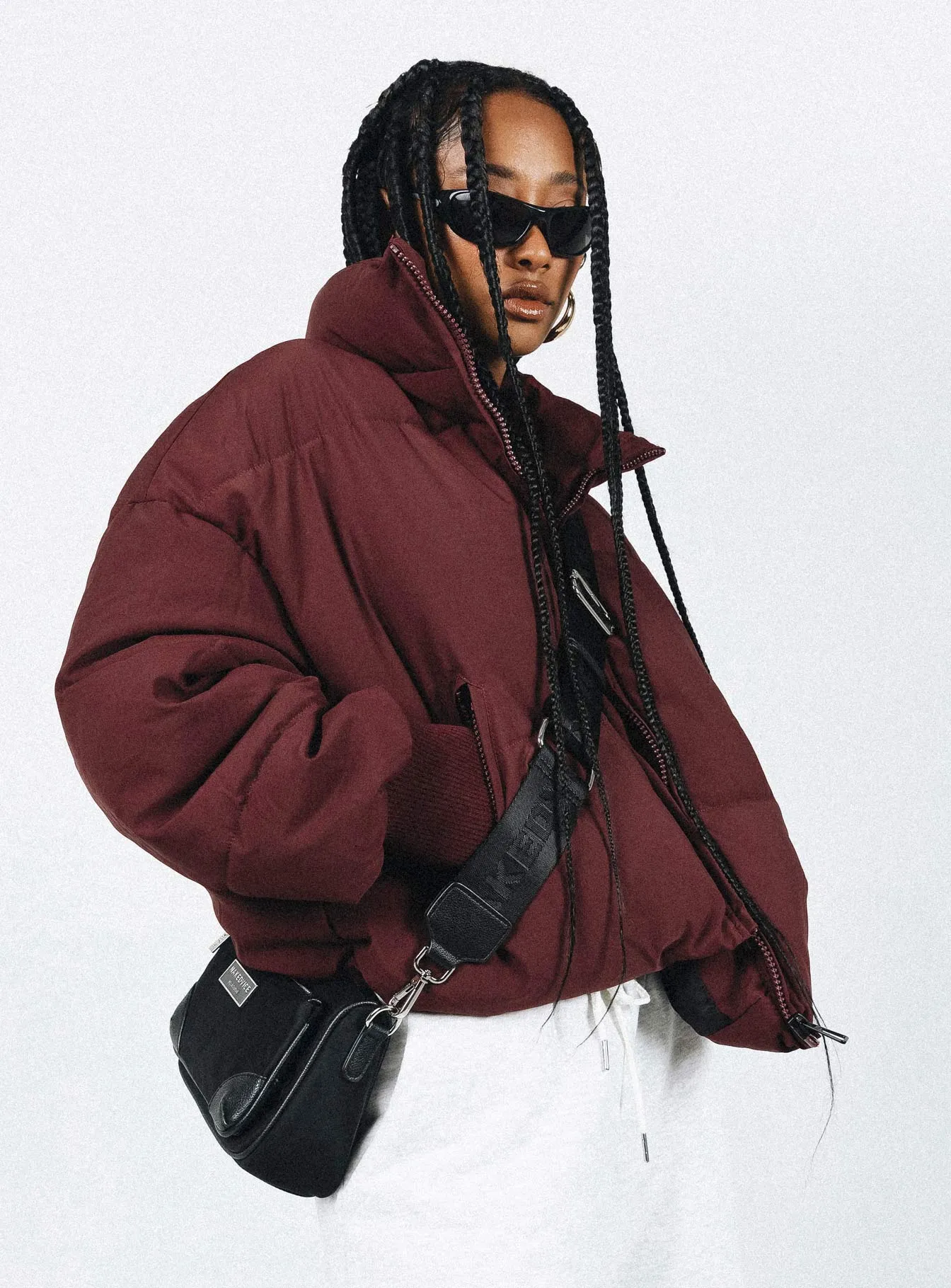 Abe Puffer Jacket Burgundy