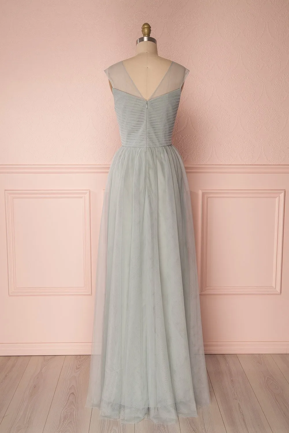 Adifa Eucalyptus | Sage Tulle Gown