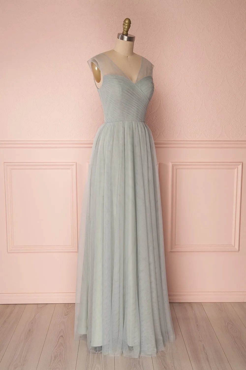 Adifa Eucalyptus | Sage Tulle Gown