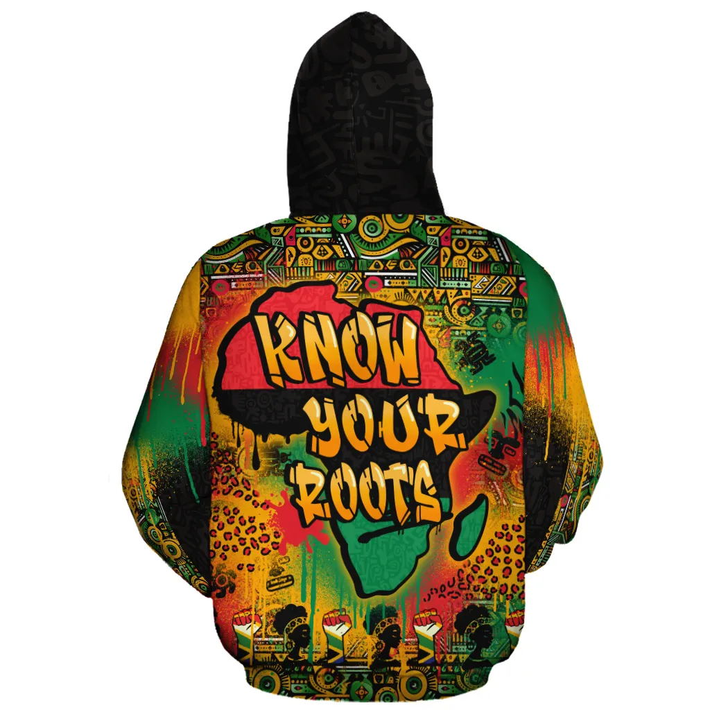 African Map Graffiti All-over Hoodie