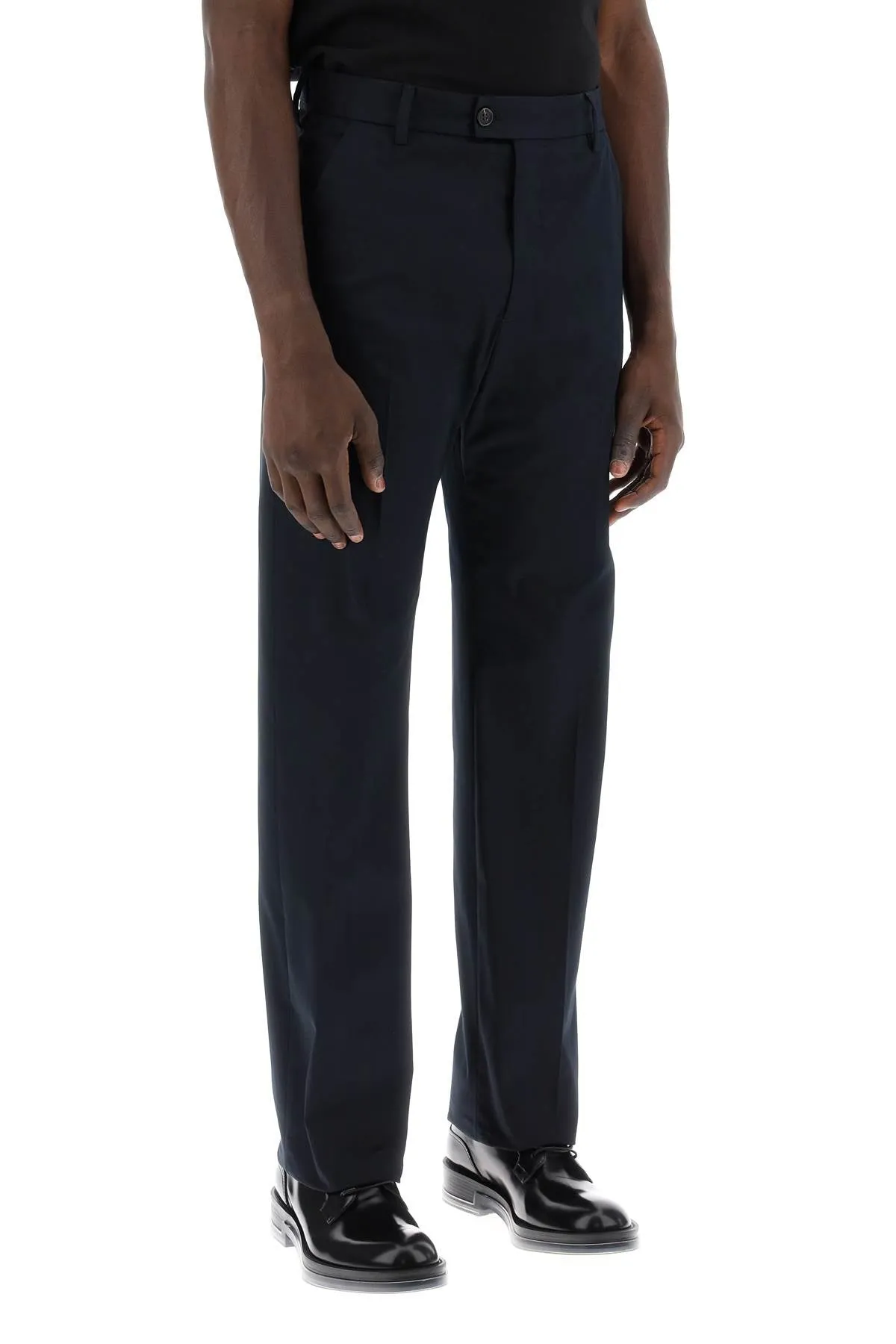 Alexander Mcqueen Chino Pants With Logo Lettering On The