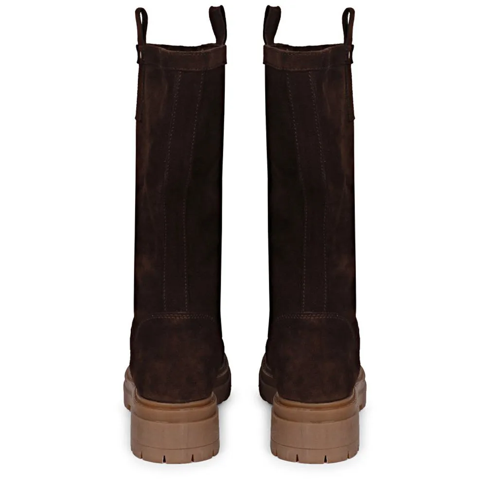 Alexandra Dark Brown Pull On Boot