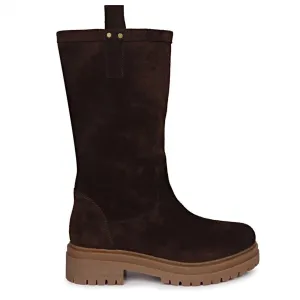 Alexandra Dark Brown Pull On Boot