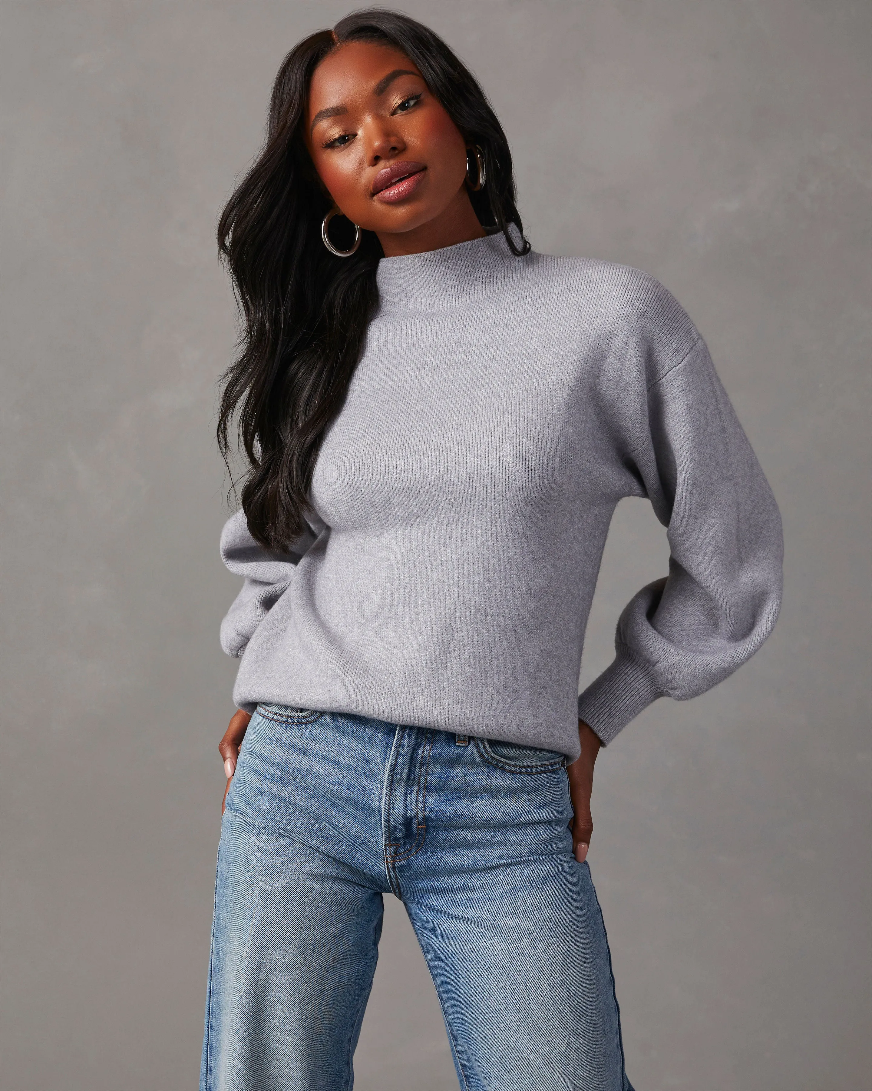 Amsterdam Mock Neck Sweater