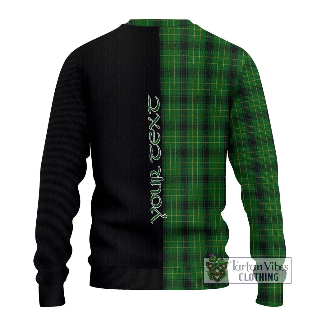 Arthur Highland Tartan Ugly Sweater with Family Crest and Half Of Me Style