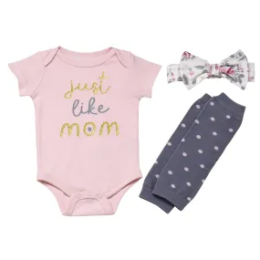 Baby Starters "Just Like Mom" 3 Piece Bodysuit Set