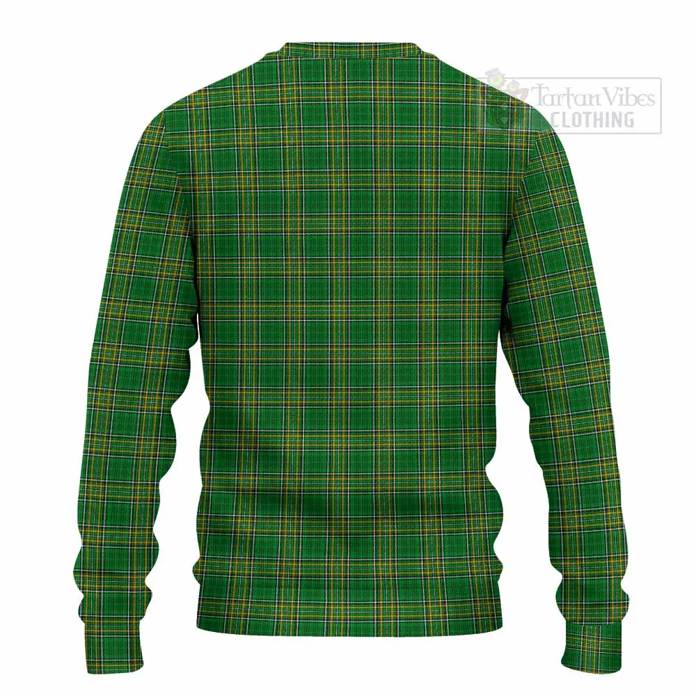 Balfour Irish Clan Tartan Knitted Sweater with Coat of Arms