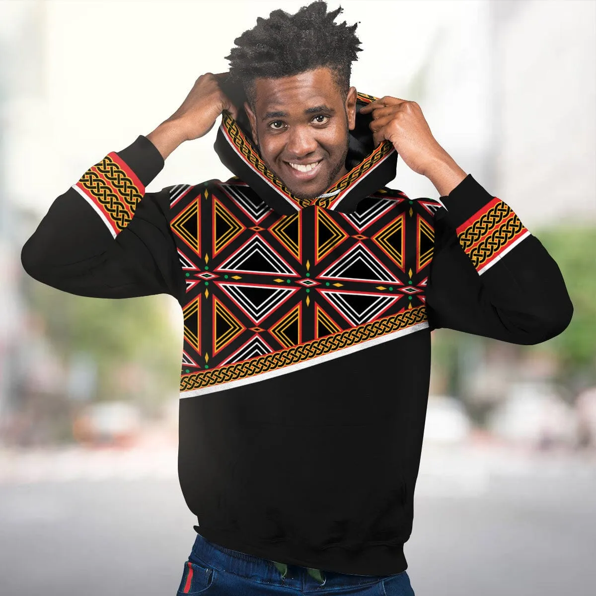 Bamenda African Print All-over Hoodie