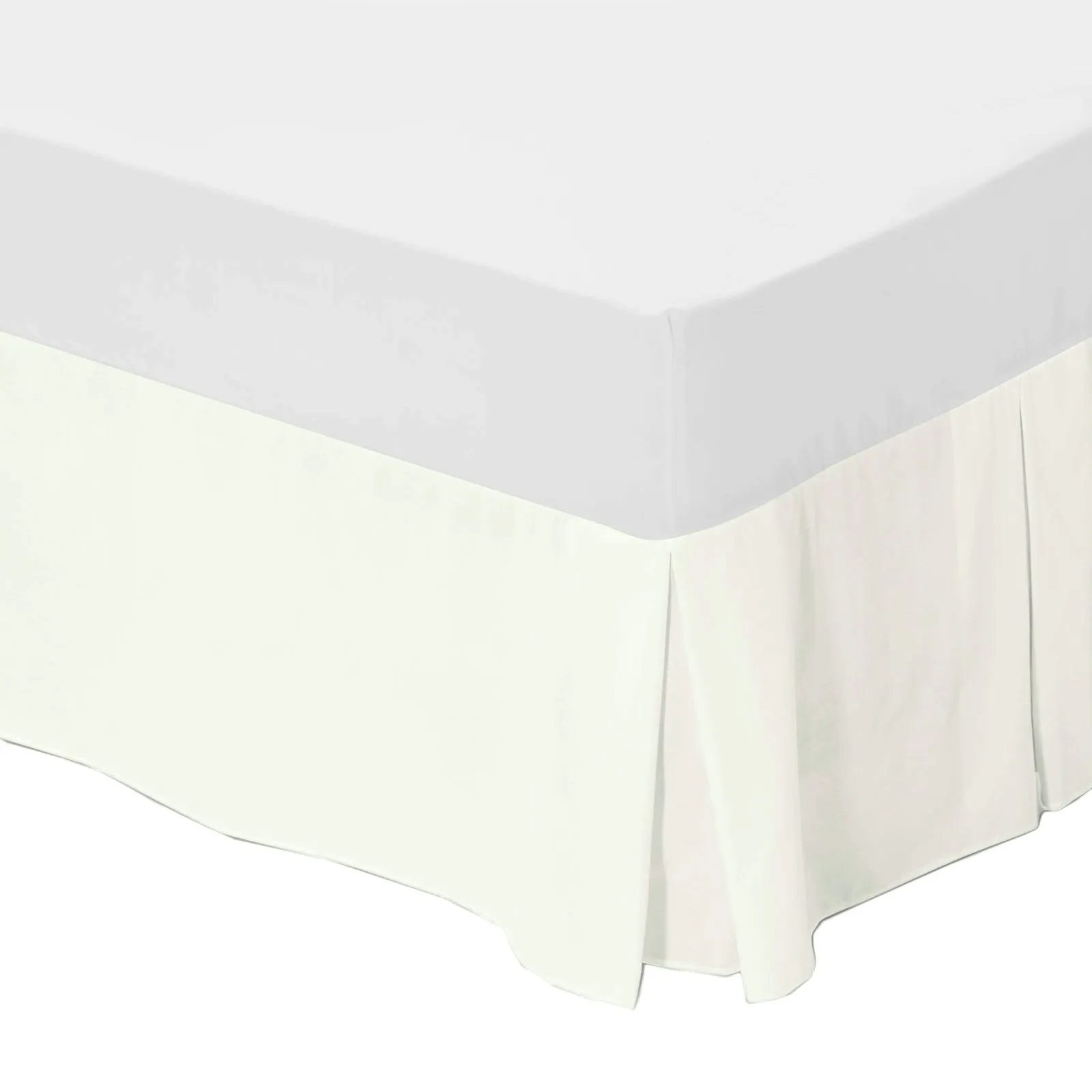 Base Platform Valance Bed Skirt Box Pleated | 6 Bed Sizes | 3 Colours