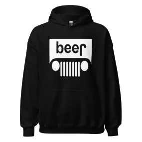 Beer Hoodie Jeep In Reverse Ultra Soft Blended Cotton Unisex Pullover