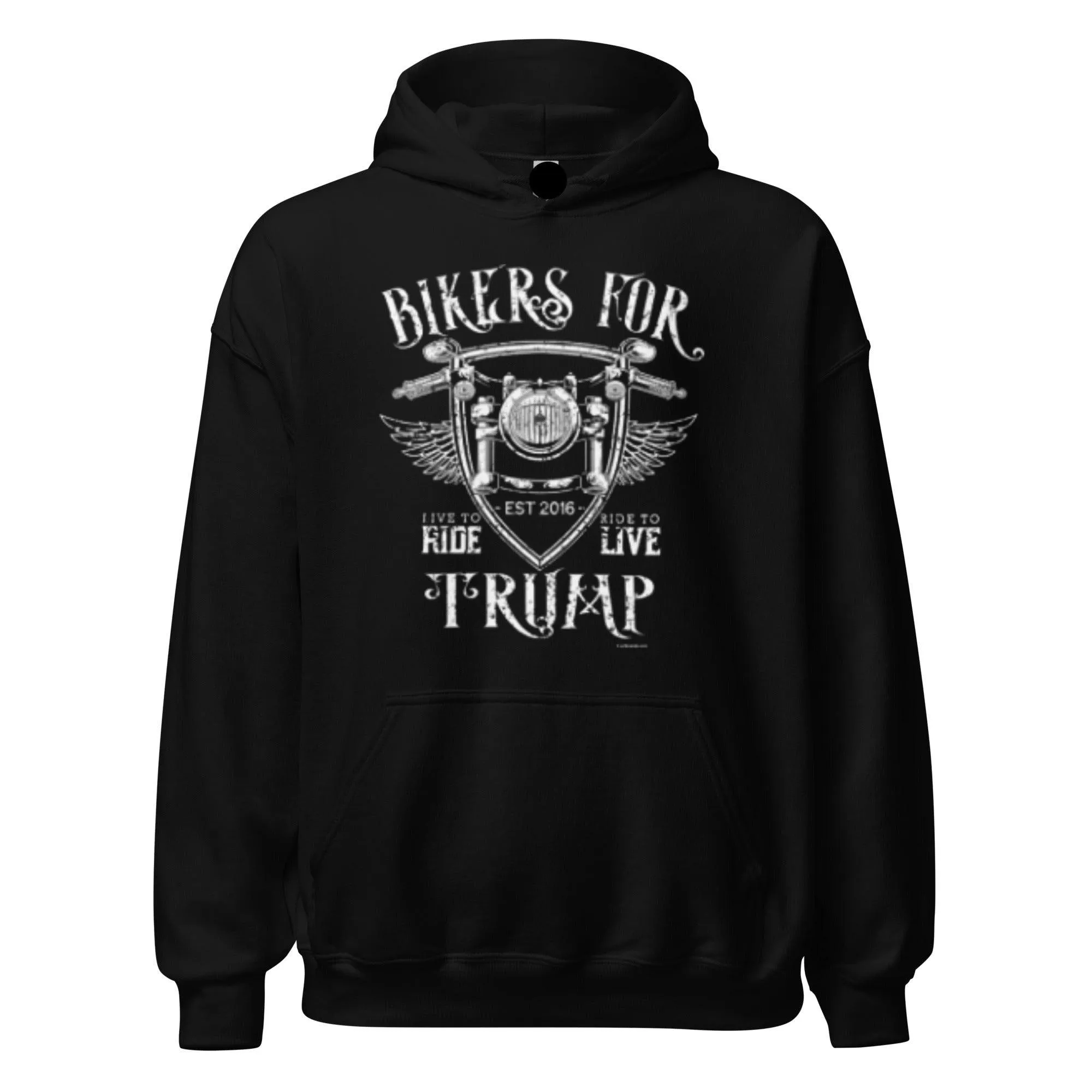 Biker Trump Hoodie Ride Live To Ride Trump 2016 Blended Cotton Blend Unisex Pullover