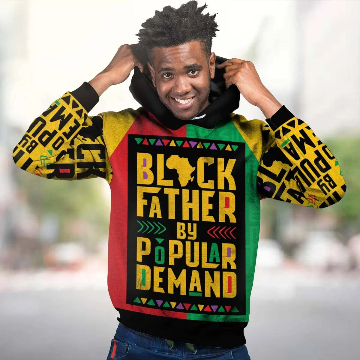 Black Father By Popular Demand All-over Hoodie