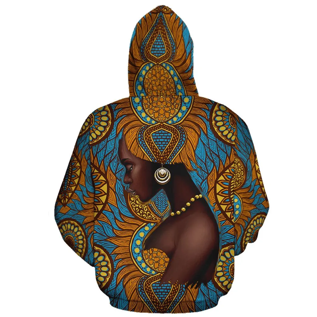 Black Girl Floral 1 All-over Hoodie