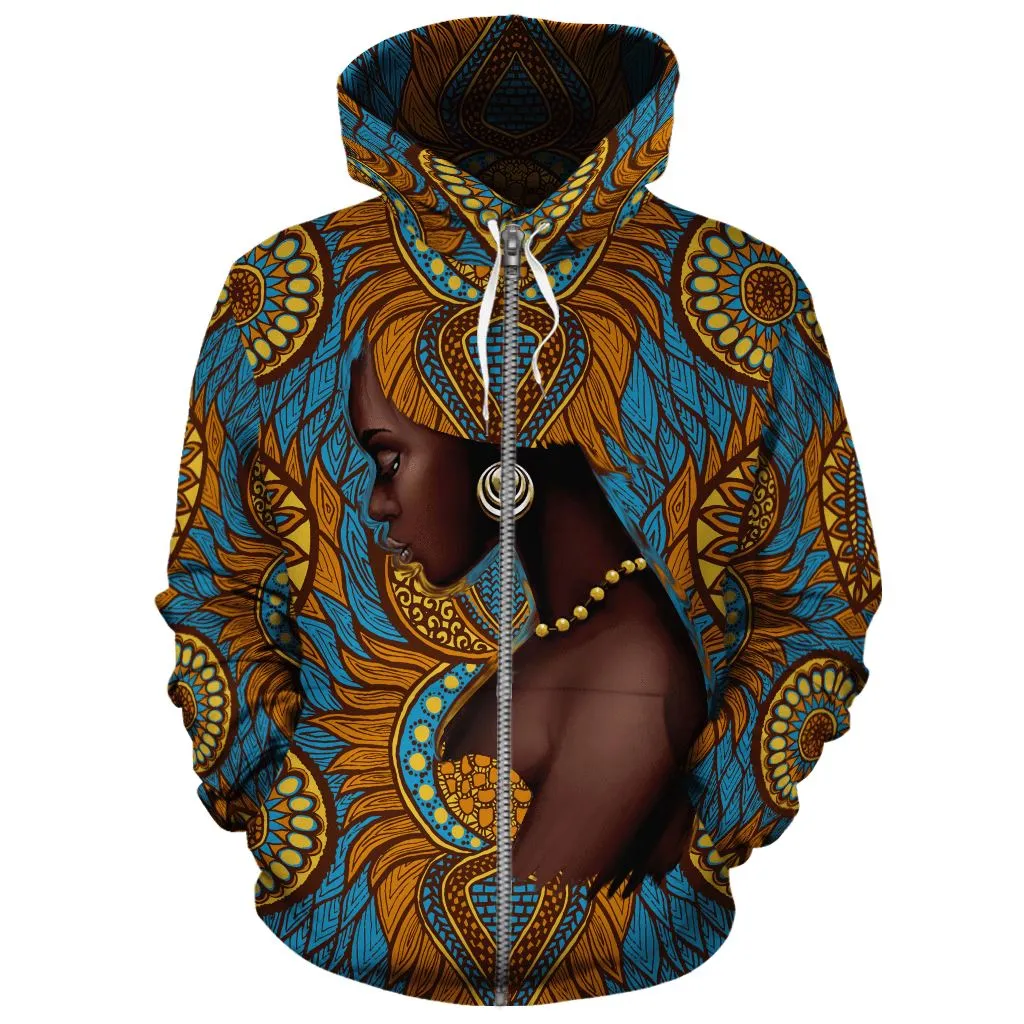 Black Girl Floral 1 All-over Hoodie