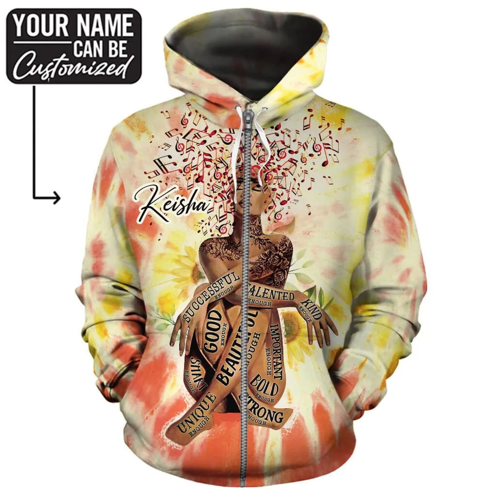 Black Queen Tie Dye All-over Hoodie