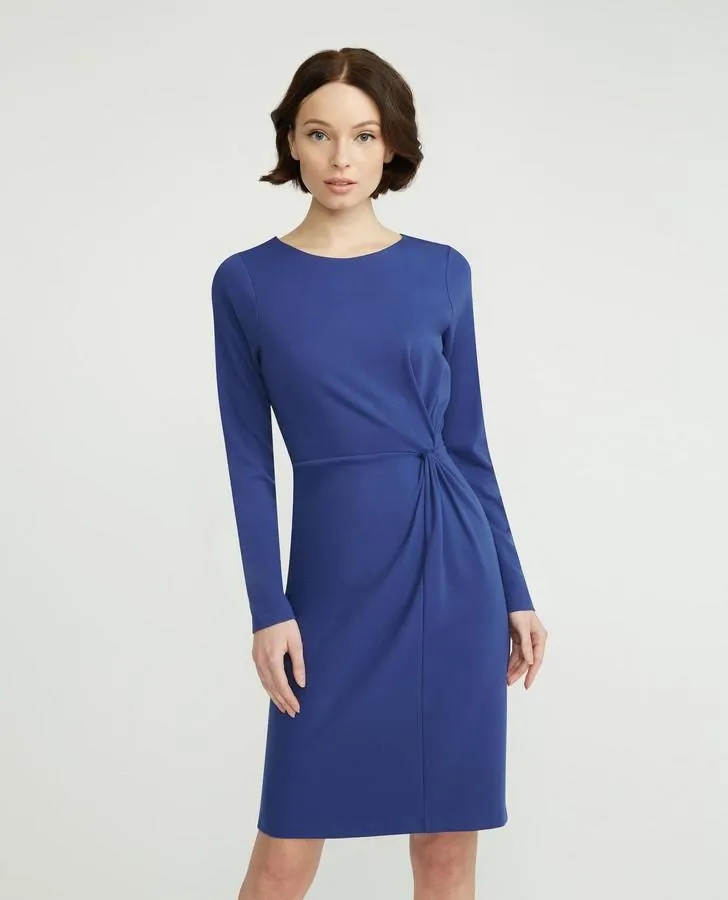 Blue Side Knot Dress