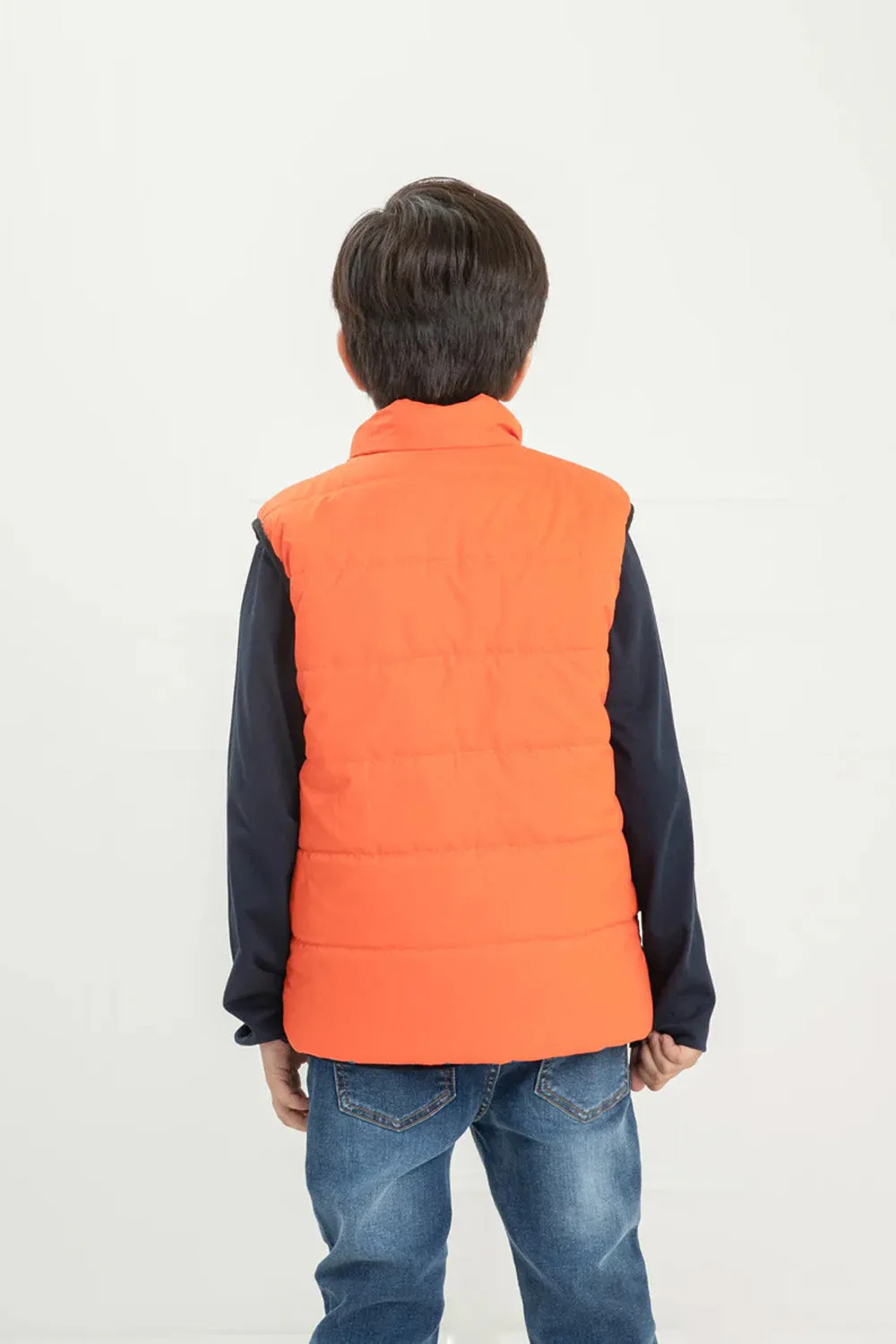 Boy's S/L Revesible Puffer Jacket