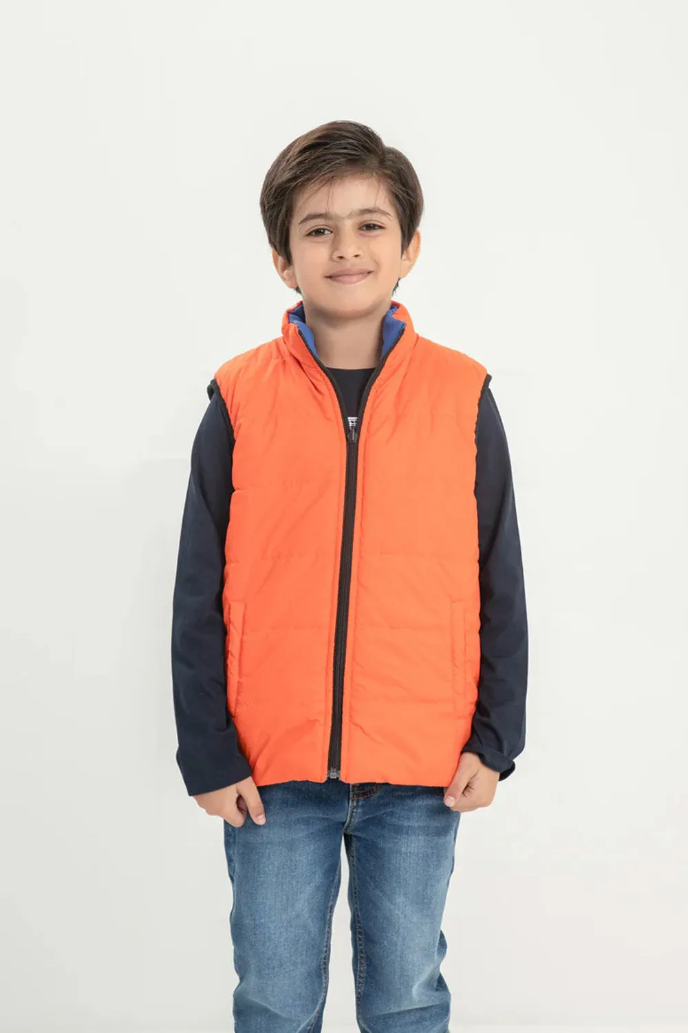 Boy's S/L Revesible Puffer Jacket