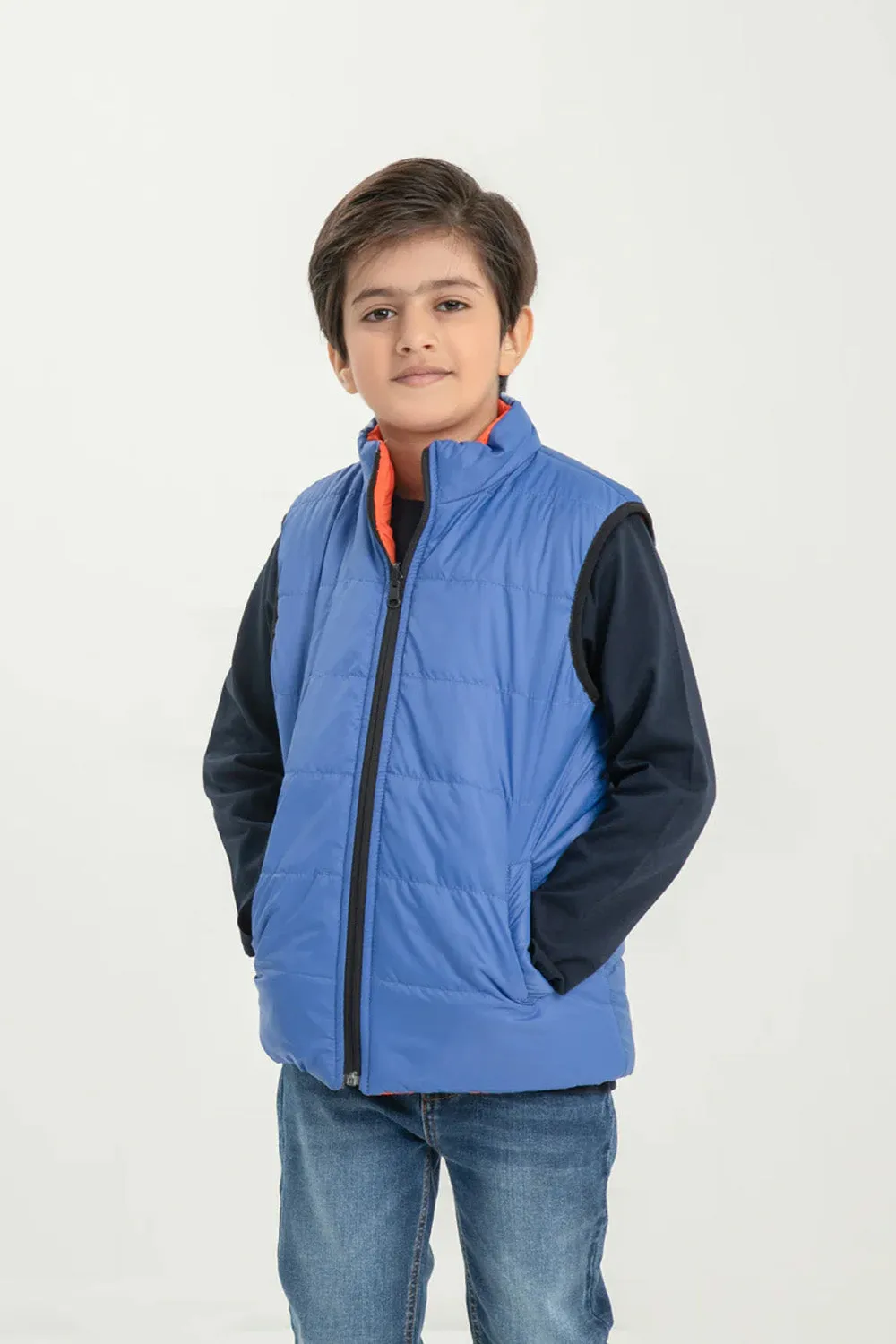 Boy's S/L Revesible Puffer Jacket