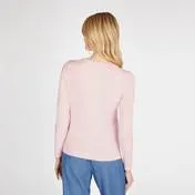 Camellia Pink Crew Neck Cardigan