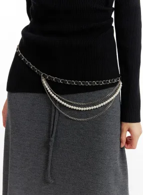 Chain Waist Layered Belt IF402