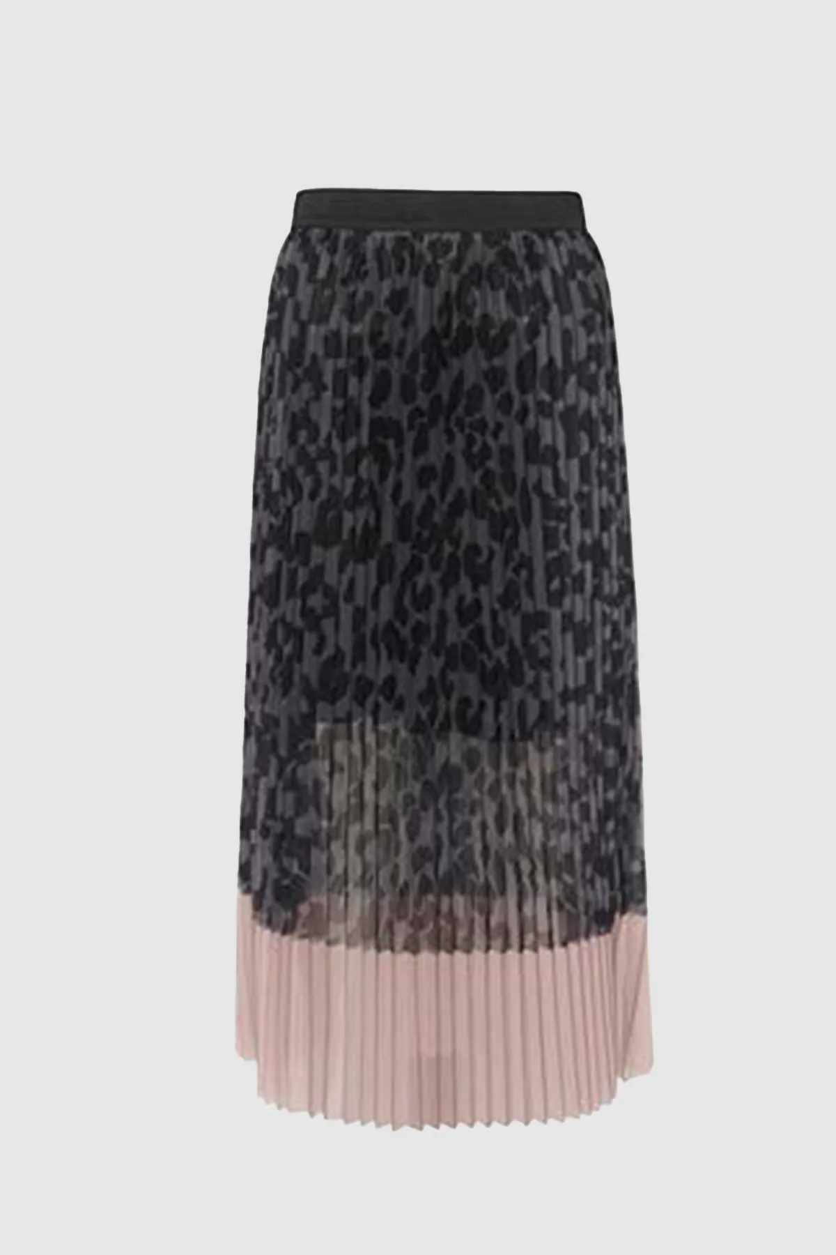 Chancy Skirt in Grey Leopard