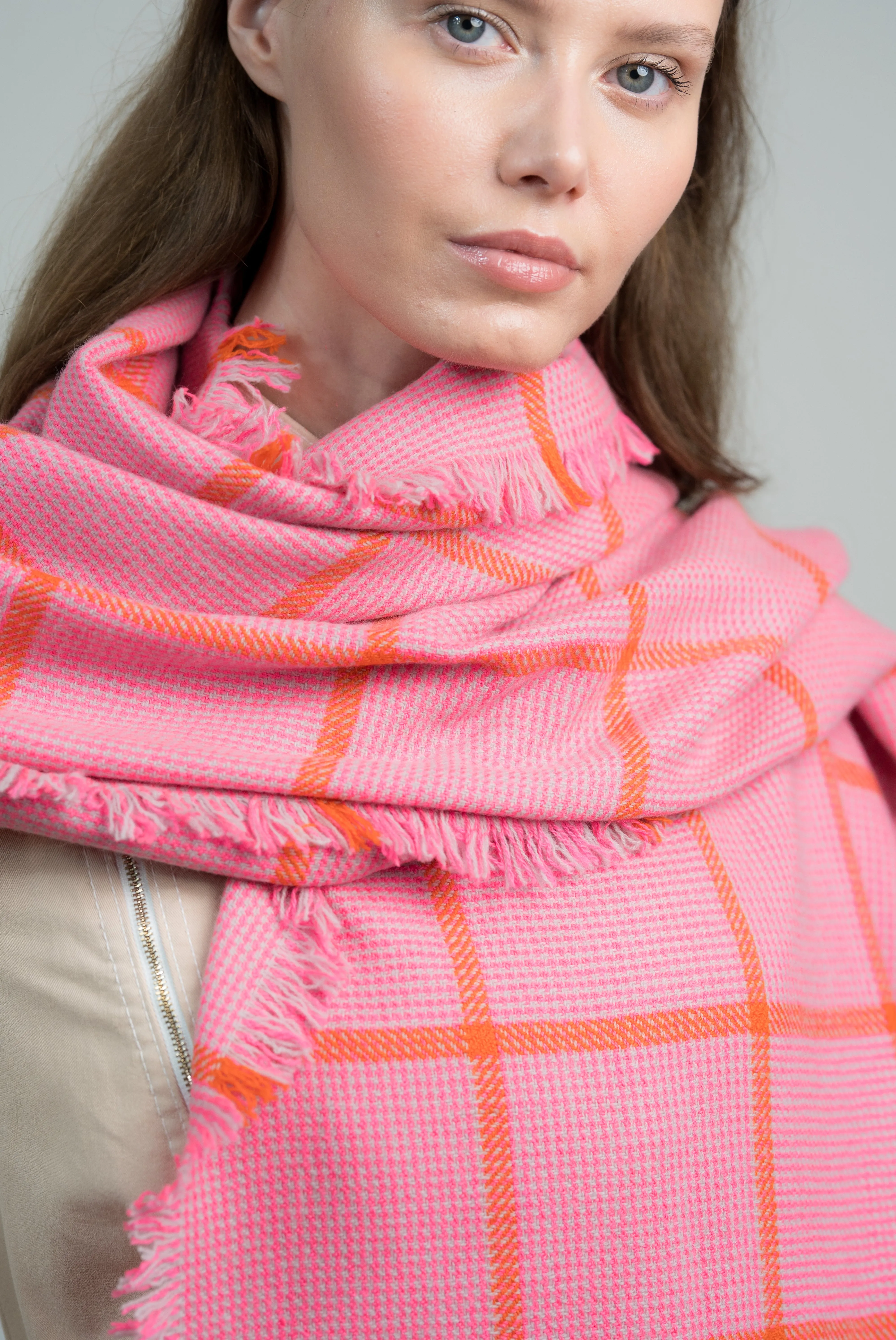 Checked Scarf