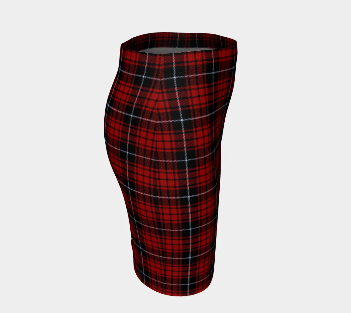 Clad in Plaid Fitted Skirt