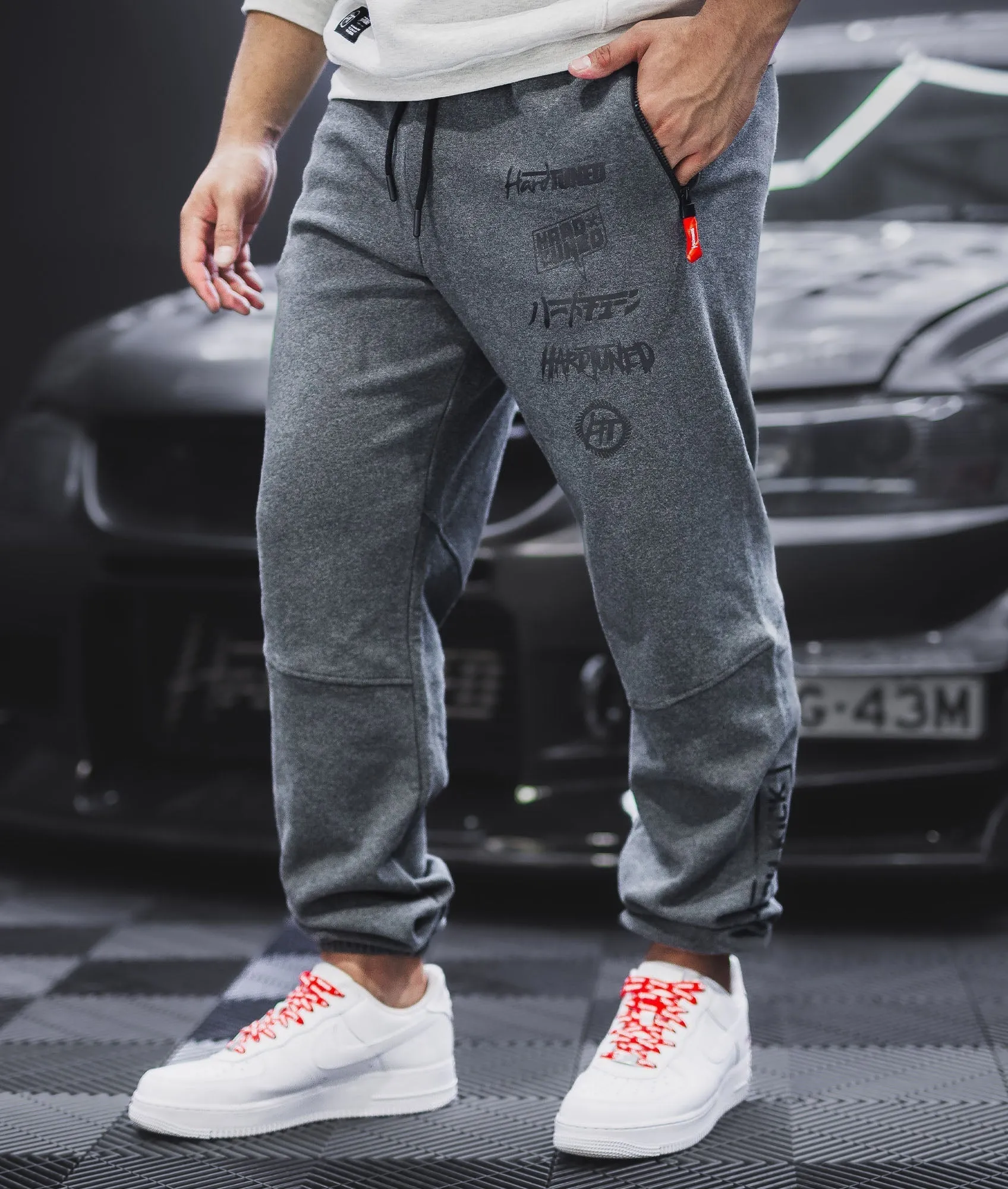 Clutch Kick P1 Fleece Track Pants - Charcoal