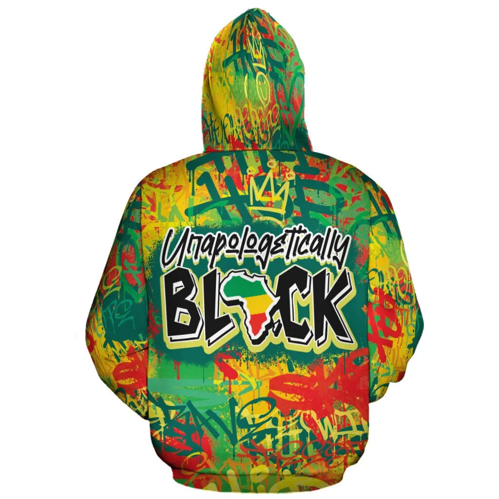 Colorful Unapologetically Black All-over Hoodie