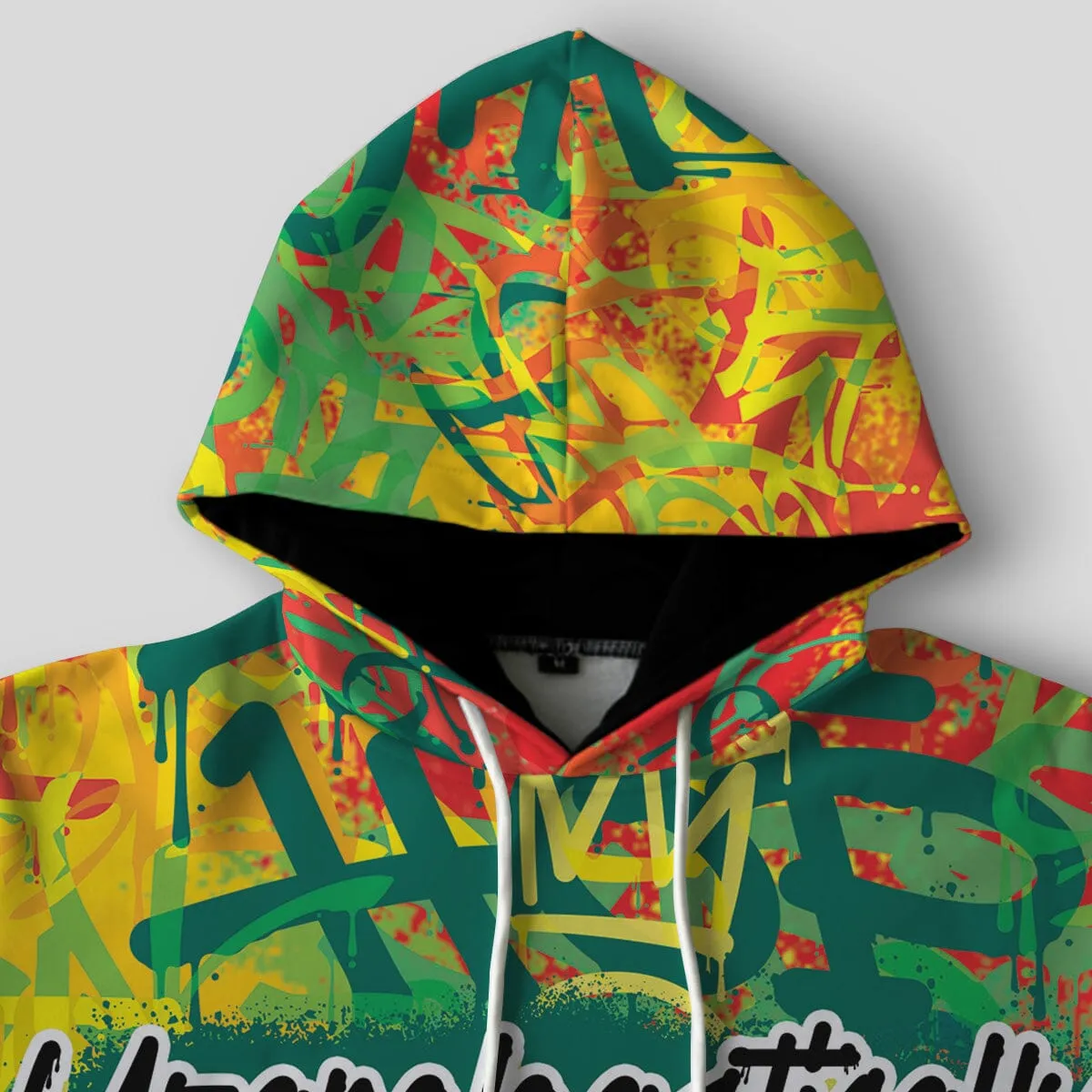 Colorful Unapologetically Black All-over Hoodie