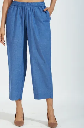 comfort fit narrow pants - denim blue