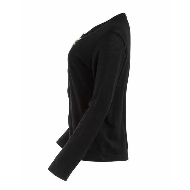 Comme des Garçons Black Wool Cardigan