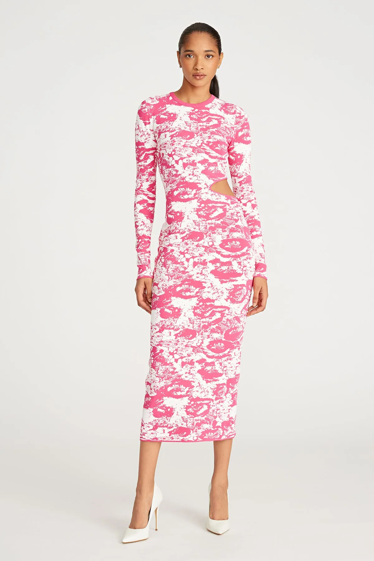 Cooper Cutout Jacquard Dress