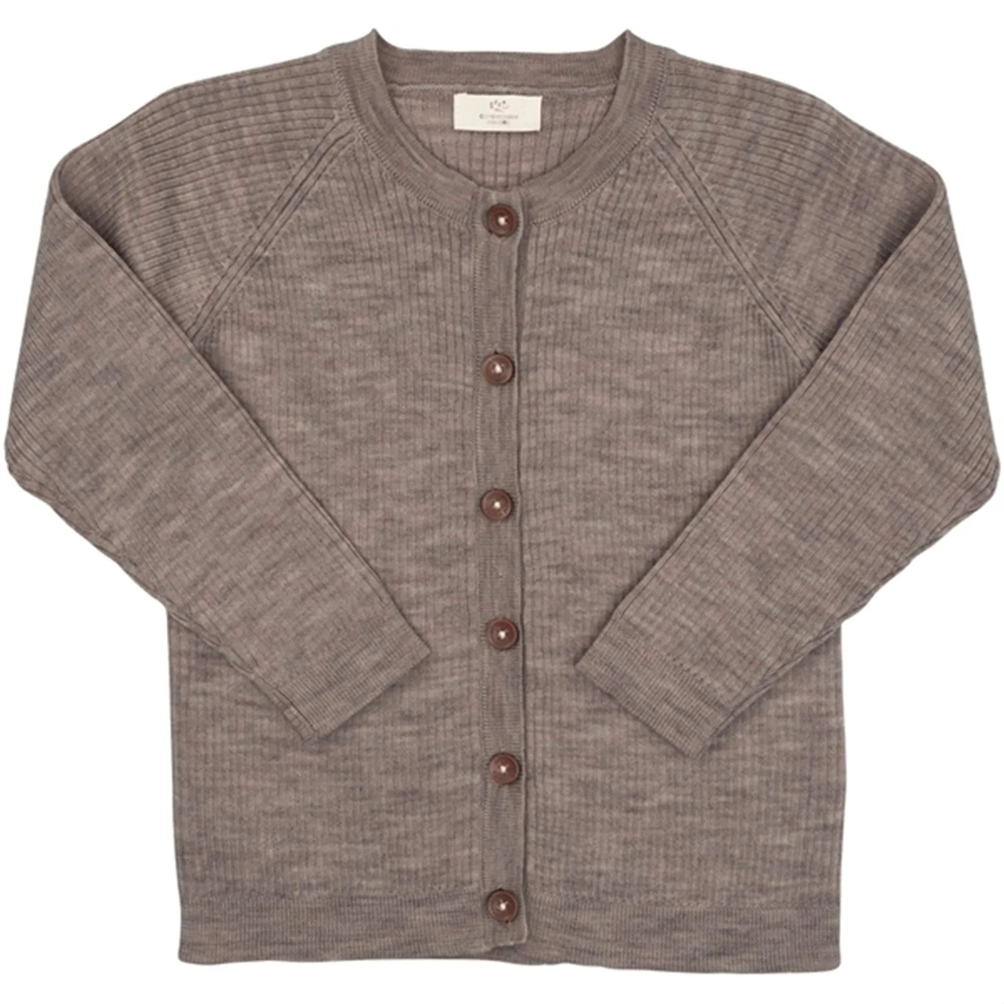 Copenhagen Colors Natural Melange Merino Classic Rib Cardigan