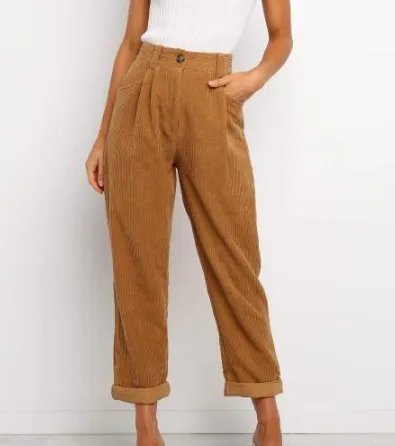 Corduroy pants  pencil trousers