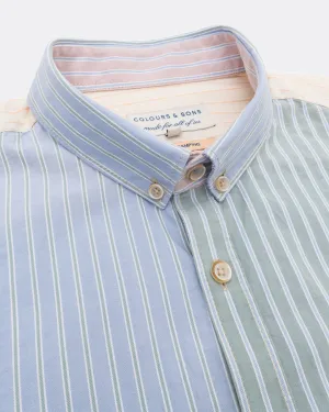 Cotton Shirt - Stripe - Colourblock