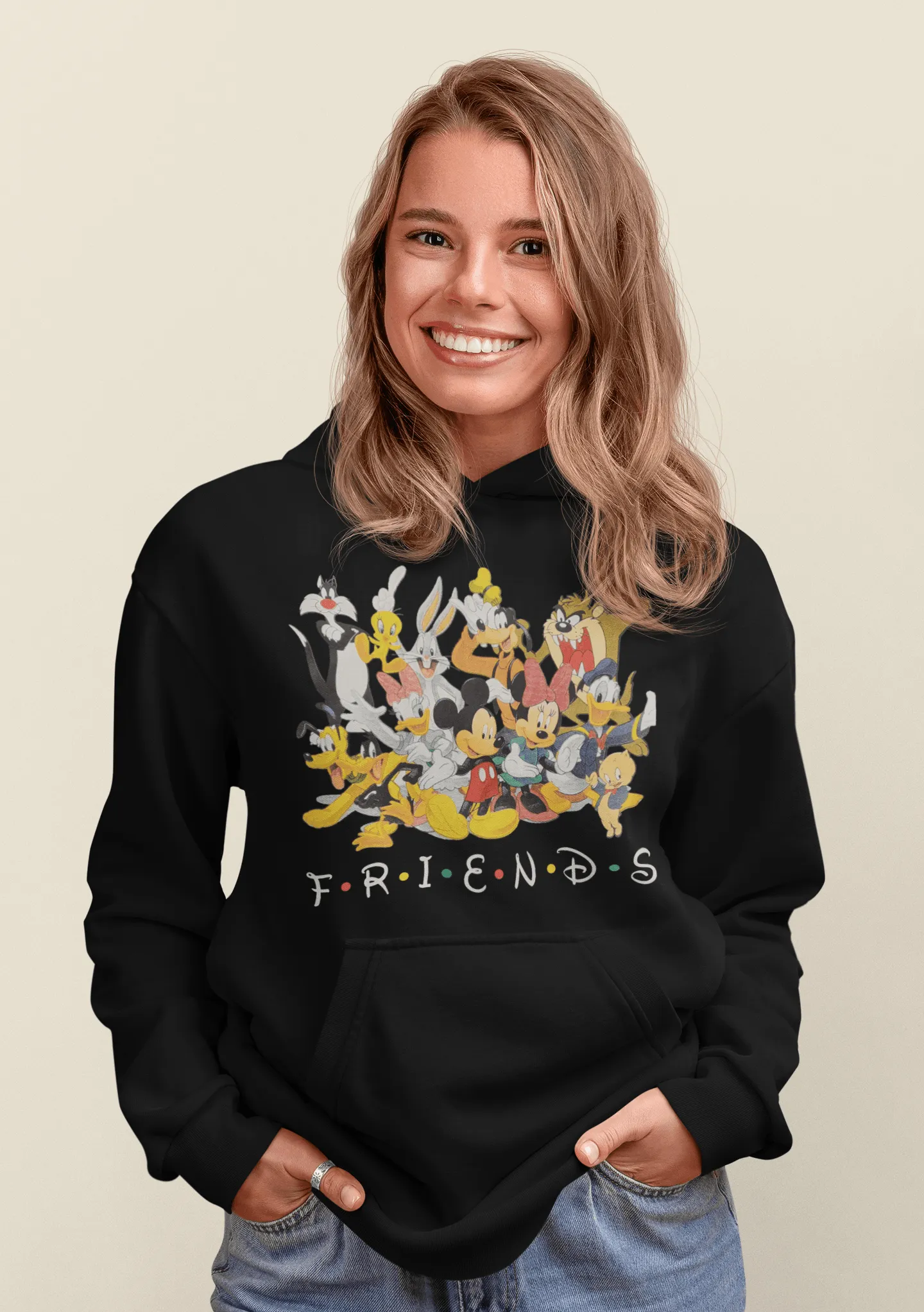 Cotton Soft Style Hoodie Animated Friends Blended Top Koala Pullover