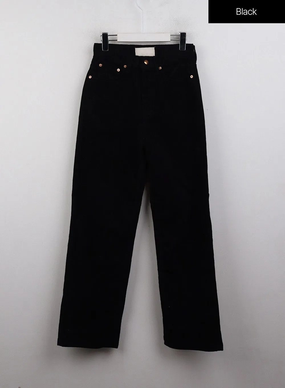 Cozy Solid Corduroy Straight Pants CJ412