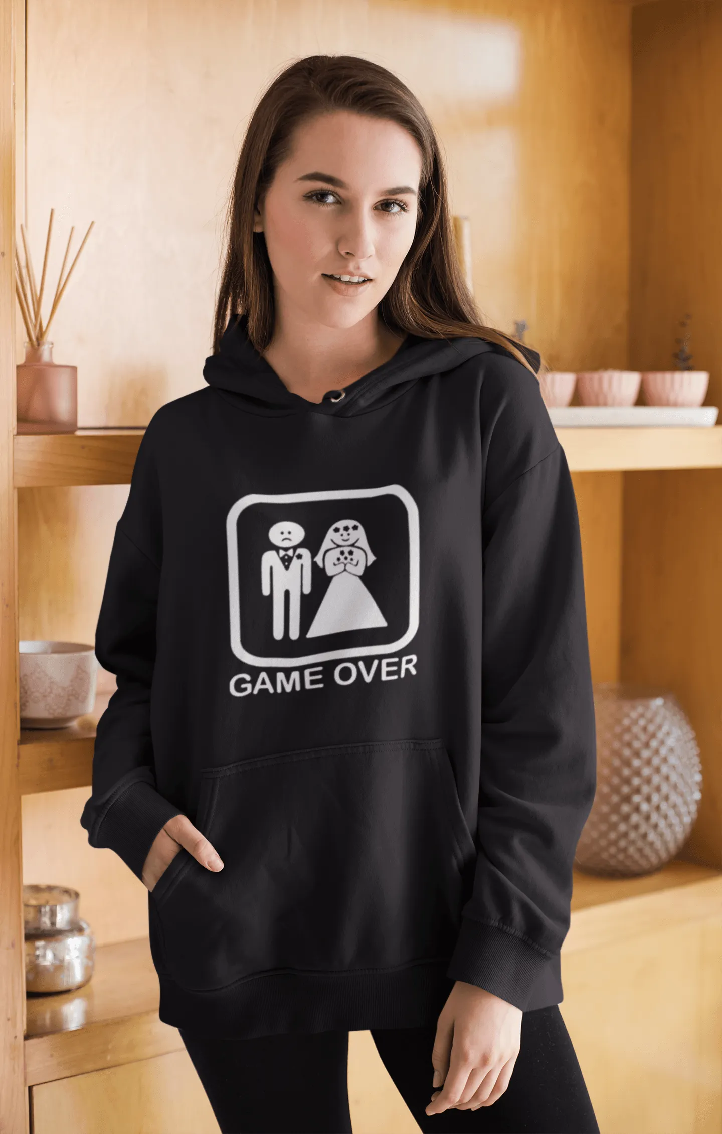 Divorce Hoodie Top Koala Soft Style Cotton Blend Game Over Pullover