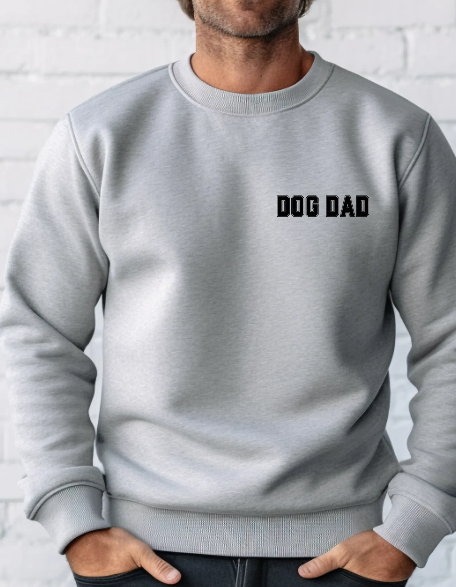 Dog Dad Comfy Pullover Sweatshirt - Perfect Gift for Him, Dad, or Dog Lovers