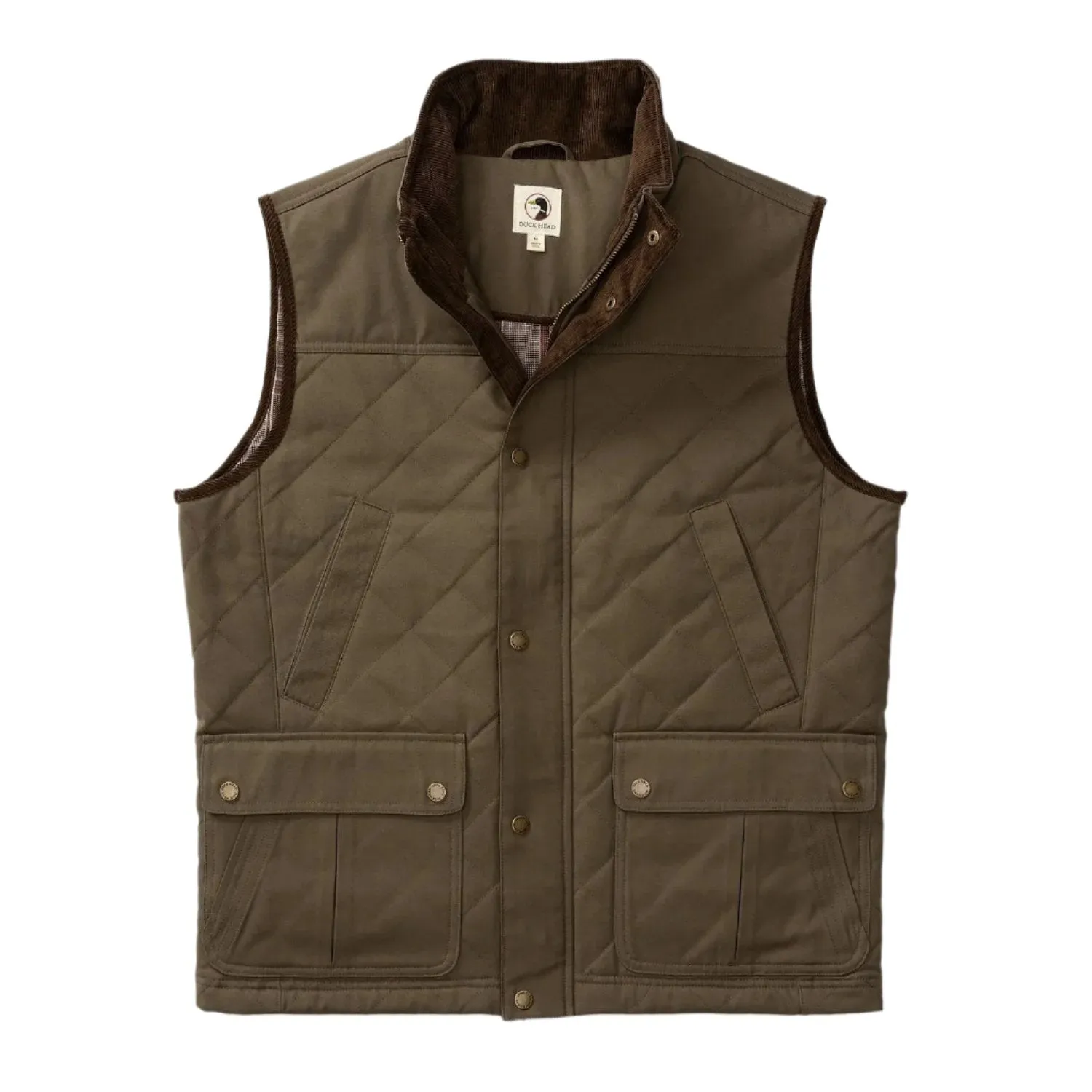 Duck Head Men's Waxed Duck Canvas Quilted Vest