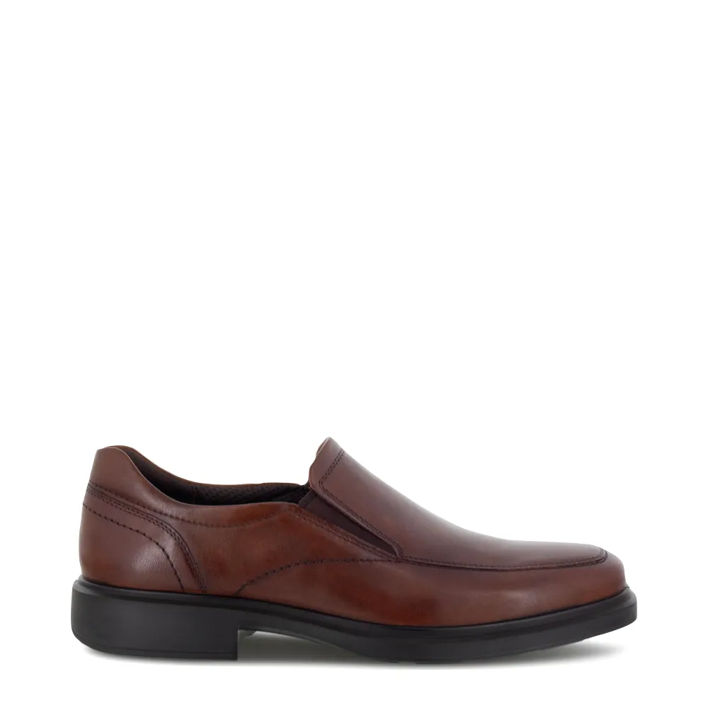 Ecco Men's Helsinki 2.0 Apron Toe Slip On Shoe in Cognac