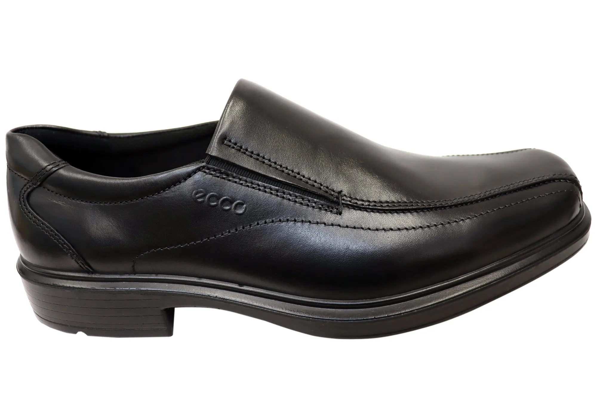 ECCO Mens Helsinki Mens Bike Toe Slip On Comfortable Leather Dress Shoes