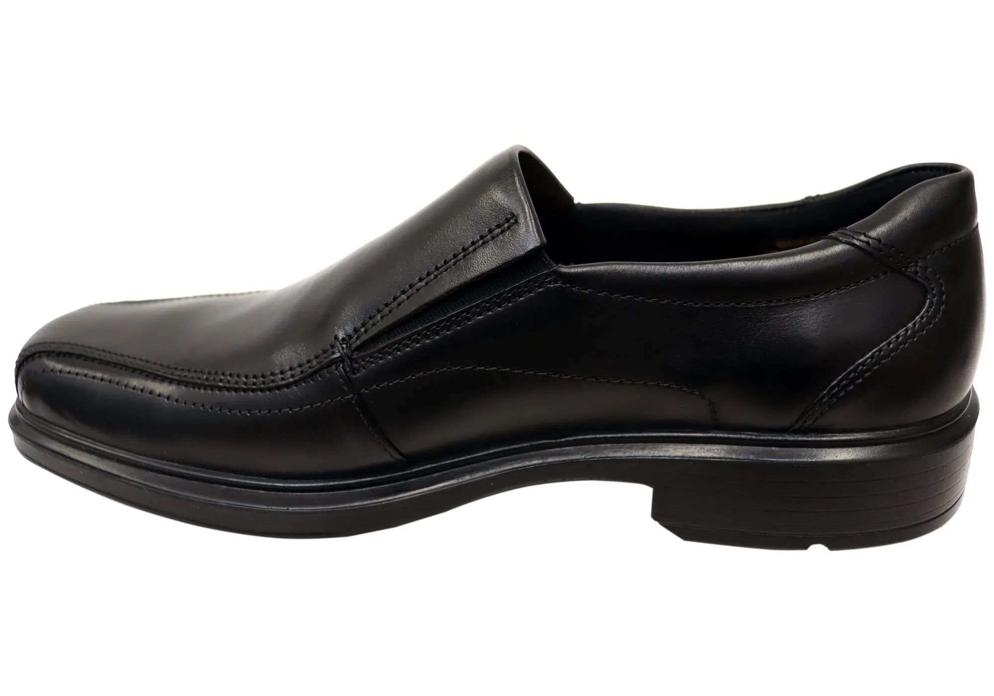 ECCO Mens Helsinki Mens Bike Toe Slip On Comfortable Leather Dress Shoes