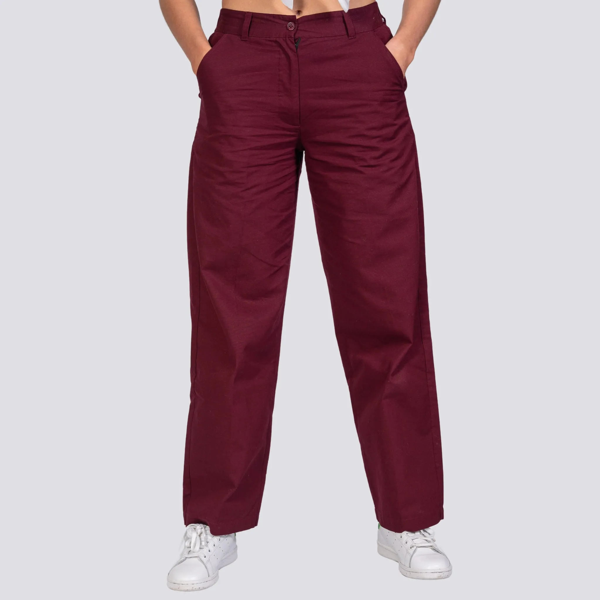 Embrace Enchanting Elegance with Sustainability: Black Rose Elegance Linen Trousers